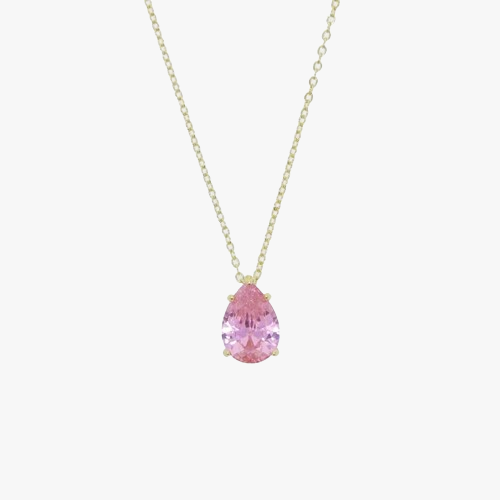 Wipe Away My Pink Tear Pendant