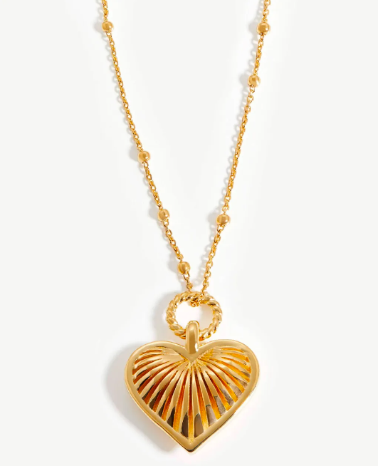 Barbie Movie Inspired Ridge Heart Pendant