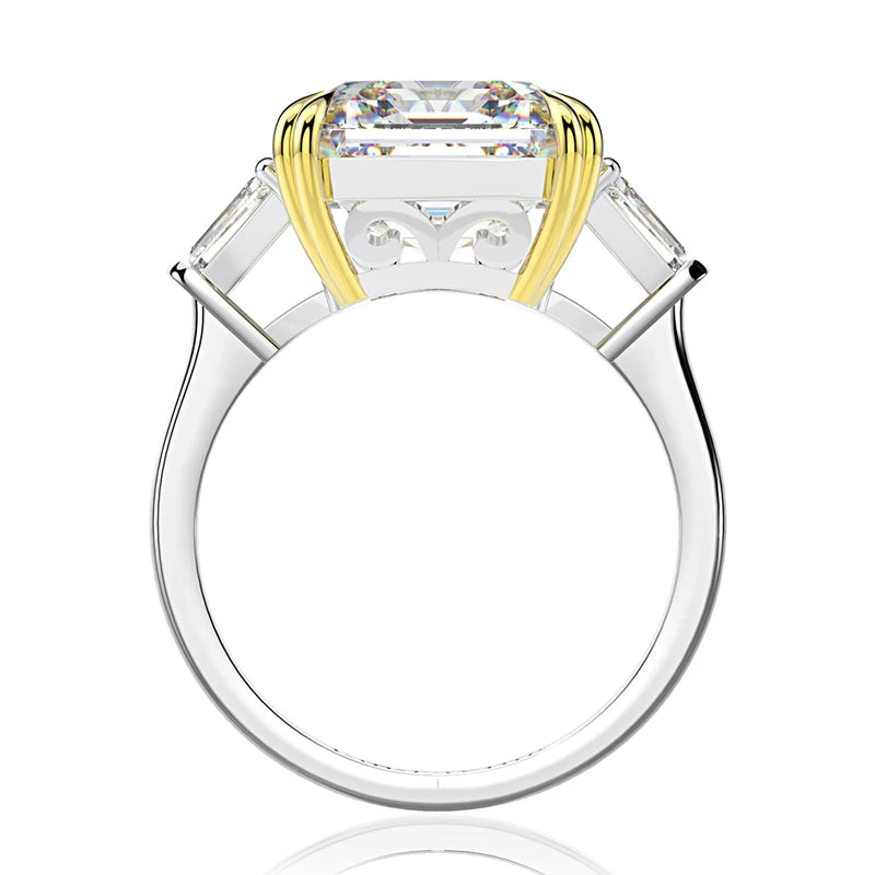 Classically Irresistible White Moissanite Diamond Cocktail Ring