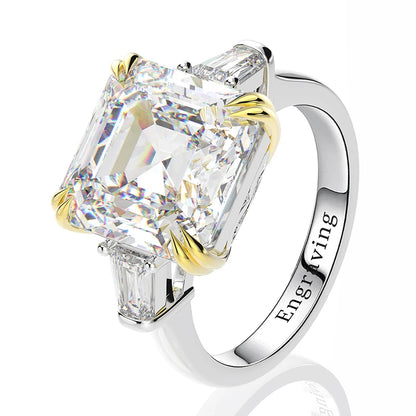 Classically Irresistible White Moissanite Diamond Cocktail Ring