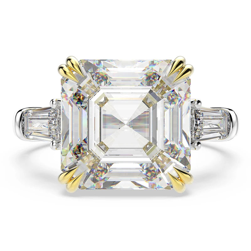 Classically Irresistible White Moissanite Diamond Cocktail Ring