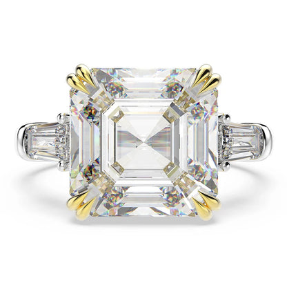 Classically Irresistible White Moissanite Diamond Cocktail Ring