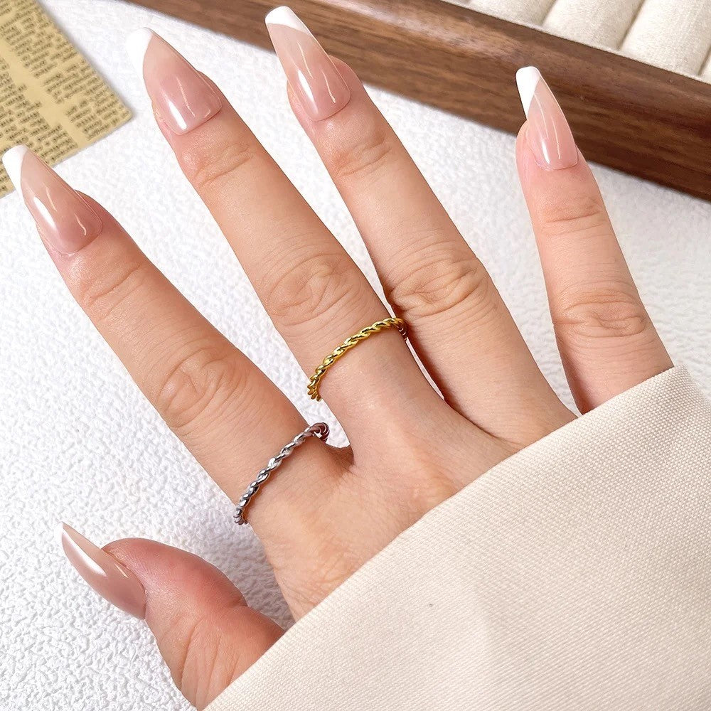 Twisted Sisters Stacking Rings