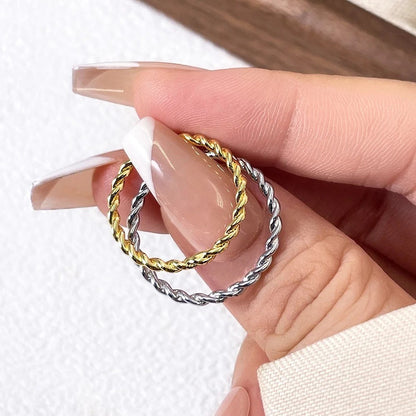 Twisted Sisters Stacking Rings