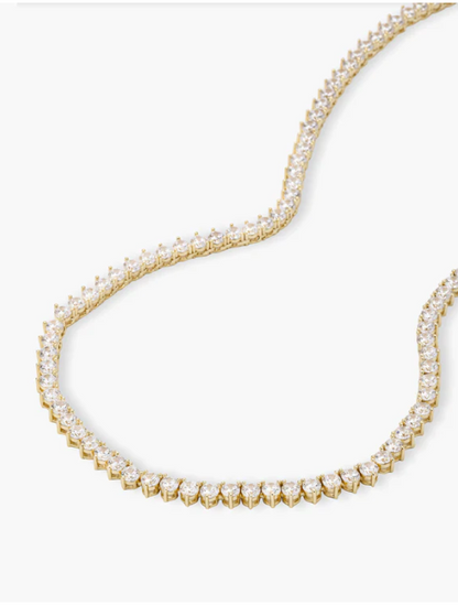 Guilty Pleasure Tennis Necklace Gold