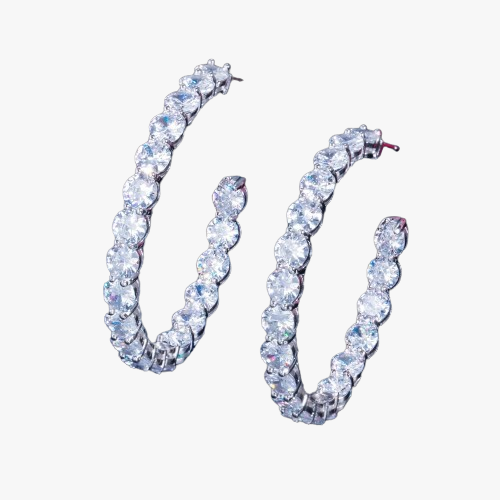 Guilty Pleasure Tennis Hoop Earrings