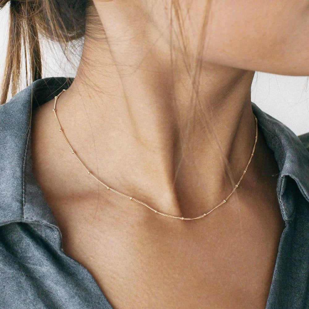 Delicate Allure Beaded Layering Chain