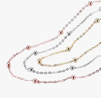 Delicate Allure Beaded Layering Chain