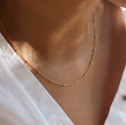 Delicate Allure Beaded Layering Chain